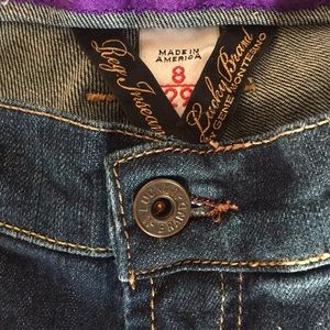 Lucky brand jeans, dark blue, great shape!